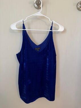 Shinestar Royal Blue Velvet V-Neck Camisole